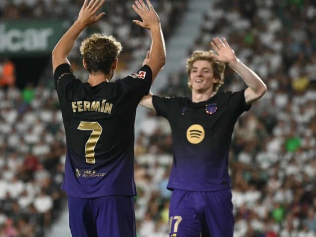 BARCELONA:Spanish champions Barcelona cruised to a 5-0 win over Elche on Sunday in their La Liga