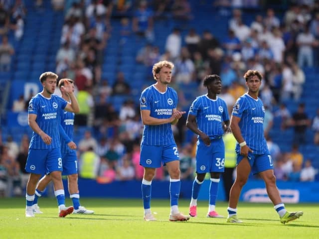 BRIGHTON:Brighton lanched their Premier League campaign with a dominant 4-0 win over 10-man Aston