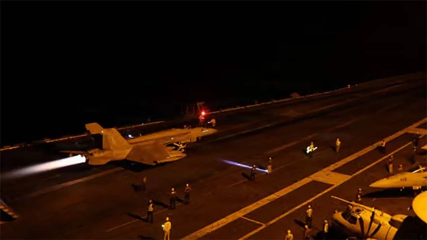 US forces strike two Iranian rocket launchers on Larak island
