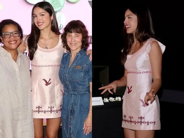 Olivia Rodrigo wears Palestinian tatreez embroidery dress at Daisy Chain Fields festival